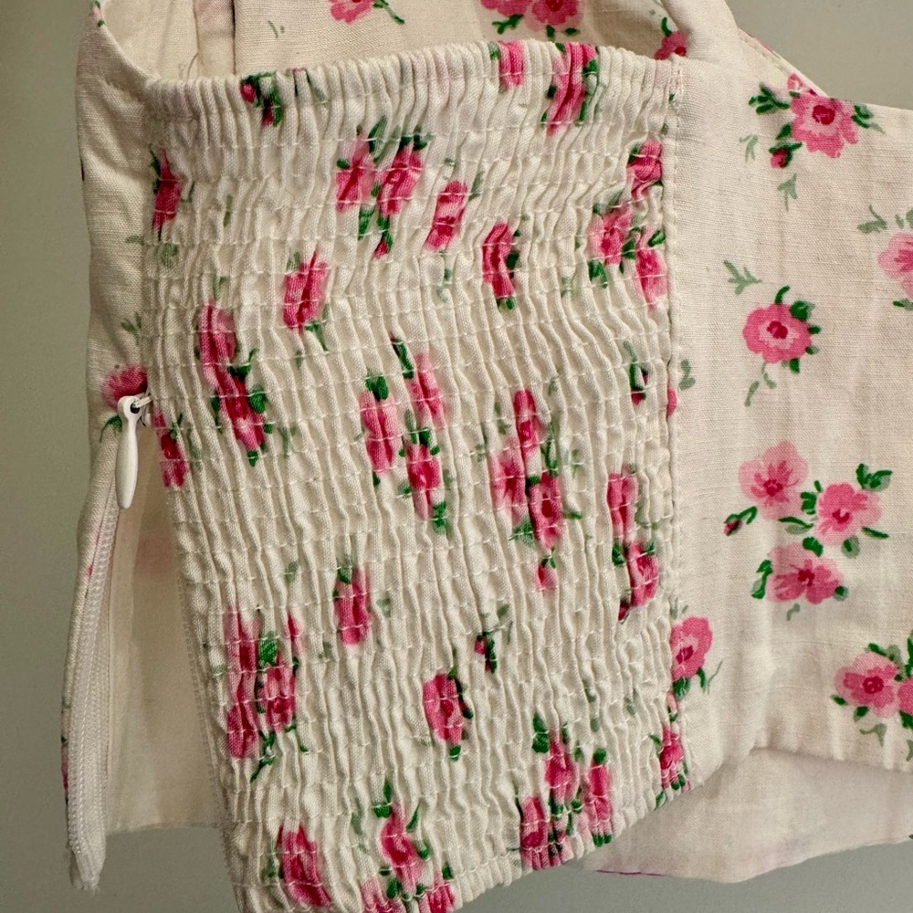 Zara Floral Tie-Strap Corset Top - Picture 6 of 7